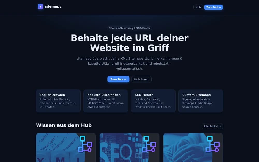 Sitemapy Screenshot